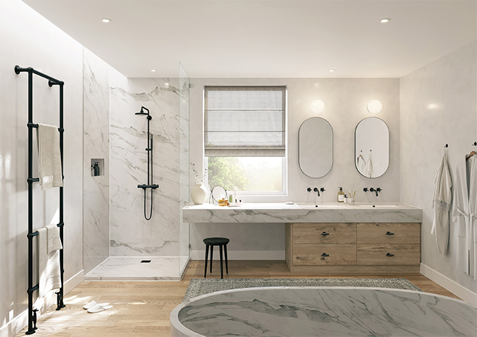 Tanami Voile, Grey Haze - Motorised Roman Blind - Image 8